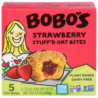 Bobo's Oat Bites, Strawberry - 5 Each 