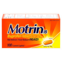 MotrinIB Ibuprofen, 200 mg, Coated Caplets - 100 Each 
