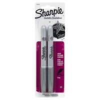 Sharpie Permanent Markers,  Metallic, Fine, Silver