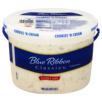 Blue Ribbon Cookies 'n Cream Frozen Dairy Dessert - 3.78 Litre 