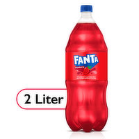 Fanta  Strawberry Soda Fruit Flavored Soft Drink - 2 Litre 