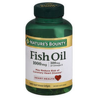 Nature's Bounty Fish Oil, 1000 mg, Rapid Release Softgels - 145 Each