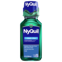 Vicks Cold & Flu, Nighttime Relief - 8 Fluid ounce 
