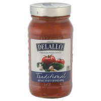 Delallo Pasta Sauce, Premium, Traditional - 24 Ounce 