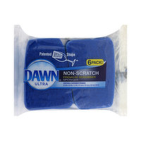 Dawn Ultra - Scrubber Sponges, Non-Scratch, 6 Pack - 6 Each 