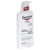 Eucerin Wash & Shampoo, 2 in 1 - 13.5 Ounce 