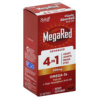 MegaRed Omega-3s, Advanced, 500 mg, Softgels - 25 Each