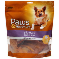 Paws Happy Life Dog Chews, Pig Ears, 12 Pack