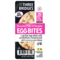 Three Bridges Egg Bites, Uncured Ham & Gruyere