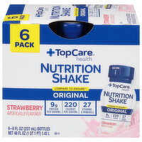 TopCare Nutrition Shake, Strawberry, Original, 6 Pack - 6 Each 