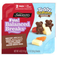 Sargento Balanced Breaks, Teddy Grahams, Cocoa, Fun, 2 Pack