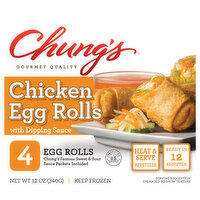 Chung's Egg Rolls, Chicken - 4 Each