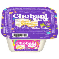 Chobani Yogurt, Greek, Low-Fat, Confetti Birthday Cake - 4.5 Ounce