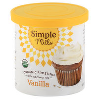 Simple Mills Frosting, Organic, Vanilla - 10 Ounce 