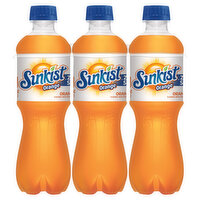 Sunkist Soda, Zero Sugar, Orange - 6 Each 
