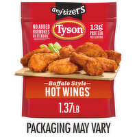 Tyson Tyson Any'tizers Frozen Buffalo Style Hot Wings, 1.37 lb Bag