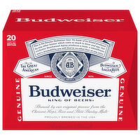 Budweiser Beer, Lager - 20 Each 