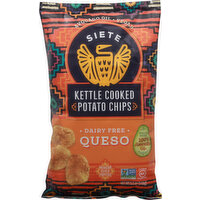 Siete Potato Chips, Queso, Kettle Cooked