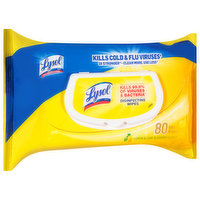 Lysol Disinfecting Wipes, Lemon & Lime Blossom Scent - 80 Each 