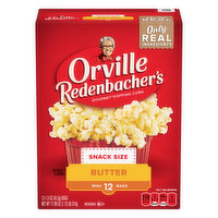 Orville Redenbacher's Popping Corn, Gourmet, Butter, Snack Size - 12 Each 