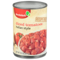 Brookshire's Diced Tomatoes, Italian Style - 14.5 Ounce 