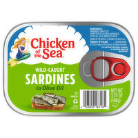 Chicken of the Sea Sardines, Wild-Caught - 3.75 Ounce 