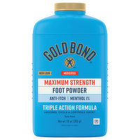 Gold Bond Foot Powder, Maximum Strength, Medicated - 10 Ounce 