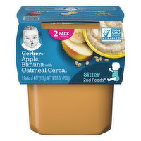 Gerber Apple Banana with Oatmeal Baby Food - 8 Ounce