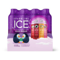 Sparkling Ice Sparkling Water, Flavored, Zero Sugar, 4 Flavors, 12 Pack