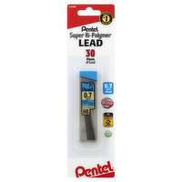 Pentel Lead, Super Hi-Polymer, 0.7 mm Med, HB - 30 Each