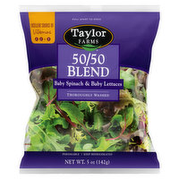 Taylor Farms Baby Spinach & Baby Lettuce, 50/50 Blend - 5 Ounce