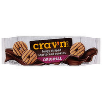 Crav'n Flavor Shortbread Cookies, Original, Fudgy Striped - 11.5 Ounce 