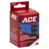 Ace Elastic Bandage, Compression, 3 Inch, with Clips - 1 Each 