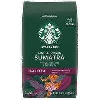 Starbucks Coffee, Ground, Dark Roast, Sumatra, Single-Origin - 18 Ounce 