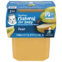 Gerber Pear, Sitter 2nd Foods, 2 Pack - 2 Each 