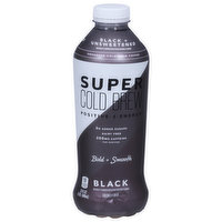 Super Coffee Enhanced Cold Brew Coffee, Black + Unsweetened - 32 Fluid ounce 