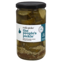 Rick's Picks Pickle, Garlic Dill, Slices - 24 Ounce 