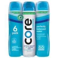 Core Hydration Water, Perfectly Balanced, 6 Pack