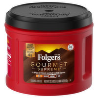 Folgers Coffee, Ground, Med-Dark, Gourmet Supreme - 22.6 Ounce 