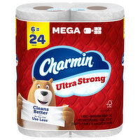 Charmin Bathroom Tissue, Mega Rolls, 2 Ply - 6 Each 