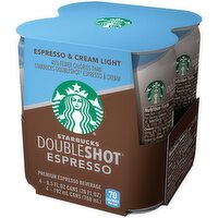 Starbucks Coffee Drink, Espresso And Cream - 4 Each 