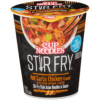 Nissin Asian Noodles in Sauce, Hot Garlic Chicken Flavor, Stir Fry - 2.93 Ounce 