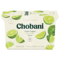 Chobani Yogurt, Greek, Low-Fat, Key Lime, Blended, Value 4 Pack