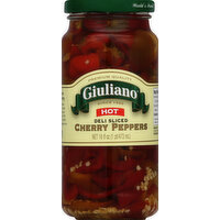 Giuliano Cherry Peppers, Deli Sliced, Hot - 16 Ounce 