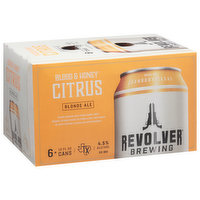 Revolver Brewing Beer, Blond Ale, Blood & Honey Citrus - 6 Each 