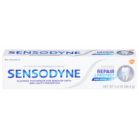 Sensodyne Toothpaste, Fluoride, Whitening, Repair & Protect - 3.4 Ounce