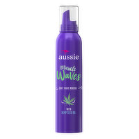 Aussie Aussie Miracle Waves Soft Wave Mousse with Hemp Seed Oil, Paraben Free, Sulfate Free, 6 oz. - 6 Ounce 