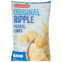 Brookshire's Potato Chips, Original, Ripple - 10 Ounce 