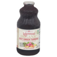 Lakewood Juice, Organic, Beet Ginger Turmeric - 32 Fluid ounce 