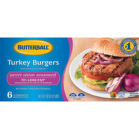 Butterball Everyday Sweet Onion Seasoned Turkey Burgers - 32 Ounce 